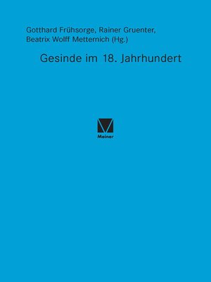 cover image of Gesinde im 18. Jahrhundert